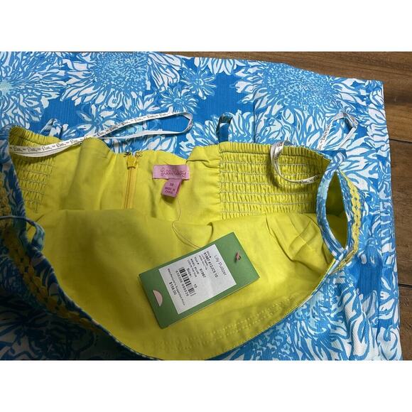Lilly Pulitzer Ariel Blue Lion In The Sun Jesse Romper Size 10 NWT - Picture 10 of 16